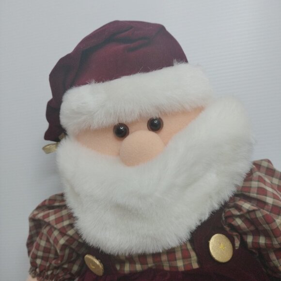 Pacifix International Santa Claus Christmas Holiday Red Suit Plush Toy 23" Excel - Picture 4 of 13